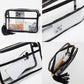 Madeline Love Clear, Royal Blue Transparent Tassel Crossbody Bag - Bags & Wallets - extra