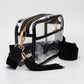 Madeline Love Clear, Red Transparent Tassel Crossbody Bag - Bags & Wallets - desc