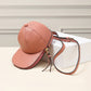 Madeline Love Pink Solid Faux Leather Baseball Cap Crossbody Bag - Bags & Wallets