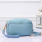 Madeline Love Light Blue Pebbled Faux Leather Crossbody Bag - Bags & Wallets