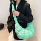 Madeline Love Mint Quilted Puffer Croissant Cloud Crossbody Bag - Bags & Wallets