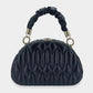 Madeline Love Black Quilted Solid Tote / Crossbody Bag - Bags & Wallets