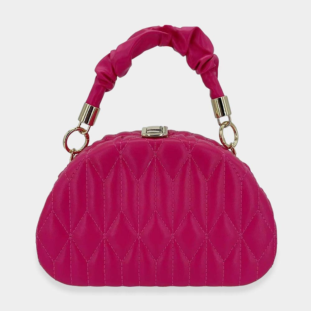 Madeline Love Red Quilted Solid Tote / Crossbody Bag - Bags & Wallets