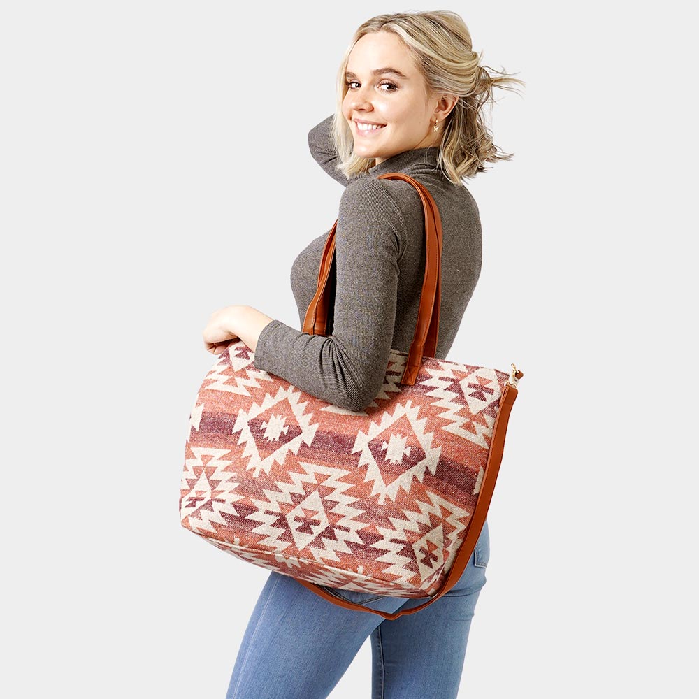 Madeline Love Red Western Weekend Tote Bag - Bags & Wallets