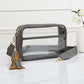 Madeline Love Clear, Gray Faux Leather Transparent Rectangular Crossbody Bag - Bags & Wallets