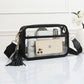 Madeline Love Clear, White Faux Leather Transparent Rectangular Crossbody Bag - Bags & Wallets - extra