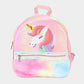 Madeline Love Pink Fuzzy Unicorn Metallic Backpack Bag - Bags & Wallets