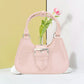 Madeline Love Beige Buckle Pointed Jelly Shoulder Bag / Hand Bag - Bags & Wallets