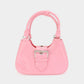 Madeline Love Pink Buckle Pointed Jelly Shoulder Bag / Hand Bag - Bags & Wallets - desc