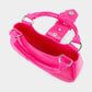 Madeline Love Purple Buckle Pointed Jelly Shoulder Bag / Hand Bag - Bags & Wallets - extra
