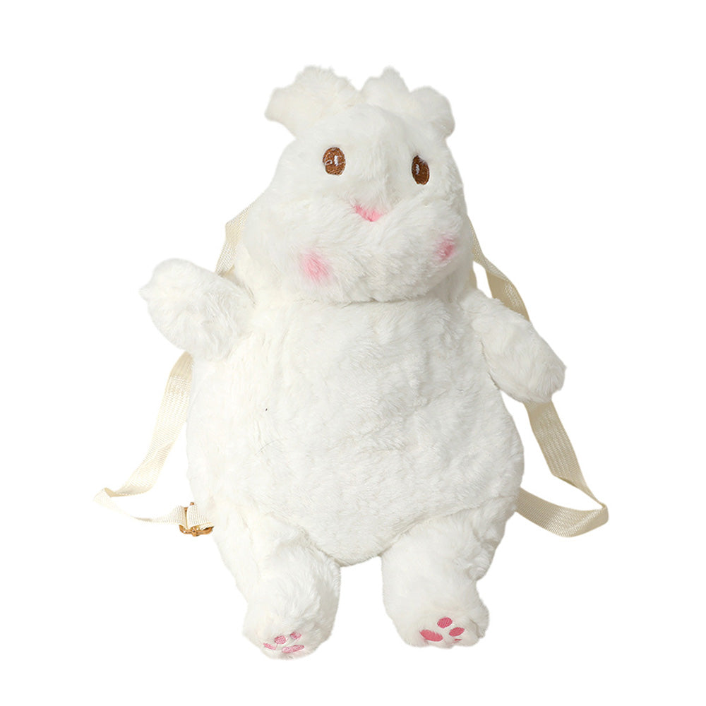 Madeline Love White Kids Rabbit Plush Doll Backpack Bag - Bags & Wallets - desc