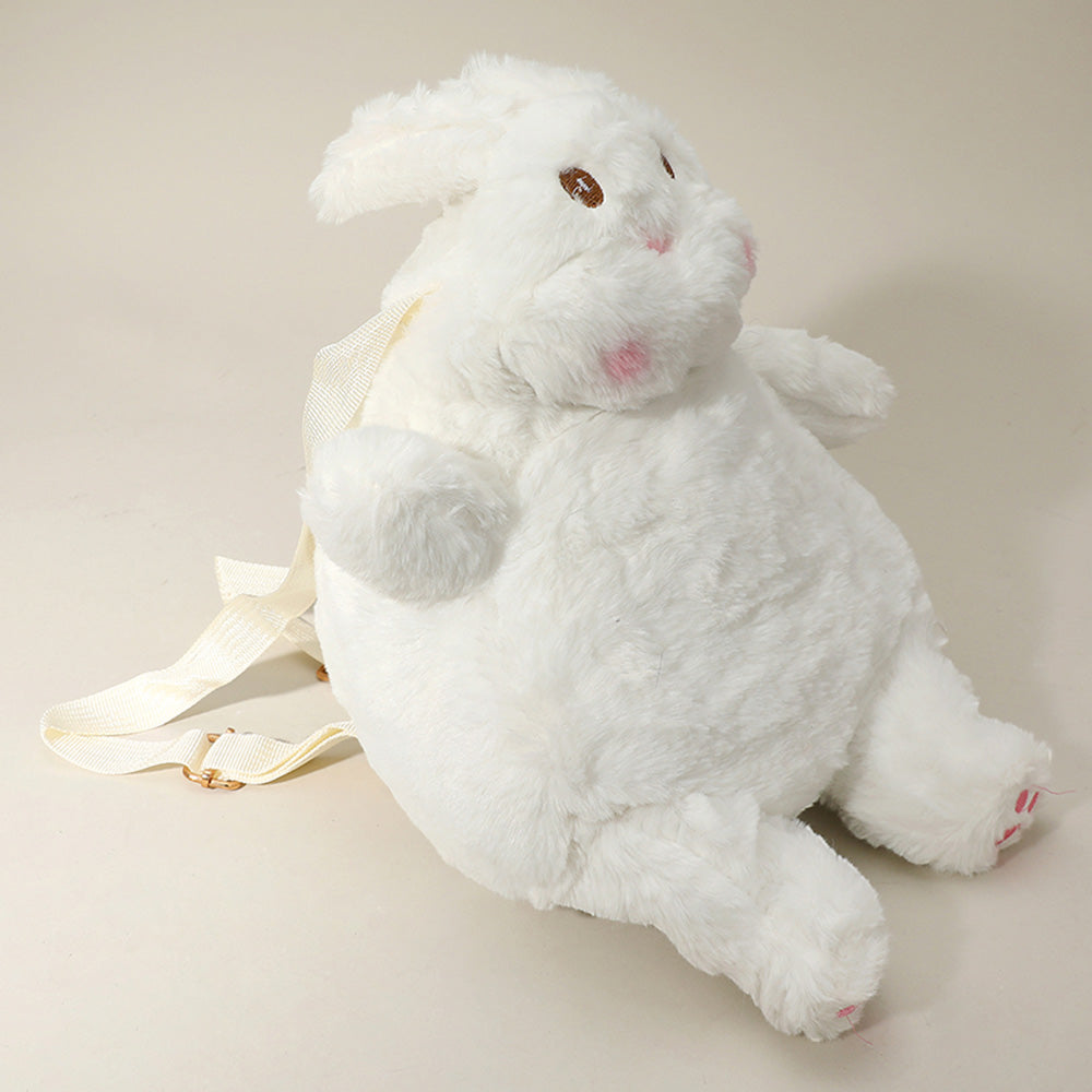 Madeline Love White Kids Rabbit Plush Doll Backpack Bag - Bags & Wallets - extra