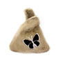 Madeline Love Brown Fluffy Faux Fur Butterfly Slouchy Tote Bag - Bags & Wallets - desc
