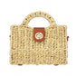 Madeline Love Beige Structured Top Handle Woven Mini Satchel Crossbody Bag - Bags & Wallets - desc