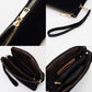 Madeline Love Brown Plain Faux Suede Crossbody Clutch Bag - Bags & Wallets - extra