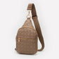 Madeline Love Taupe Faux Braided Leather Sling Bag - Bags & Wallets