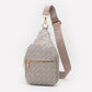 Madeline Love Gray Faux Braided Leather Sling Bag - Bags & Wallets