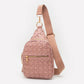 Madeline Love Pink Faux Braided Leather Sling Bag - Bags & Wallets