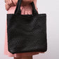 Madeline Love Gray Faux Leather Braided Top Handle Tote Bag with Pouch - Bags & Wallets - extra