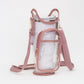 Madeline Love Clear, Pink Transparent Tumbler Carrier Holder Crossbody Bag - Bags & Wallets