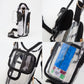 Madeline Love Clear, Purple Transparent Tumbler Carrier Holder Crossbody Bag - Bags & Wallets - extra