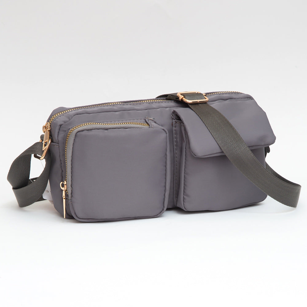 Madeline Love Gray Small Utility Crossbody Bag - Bags & Wallets