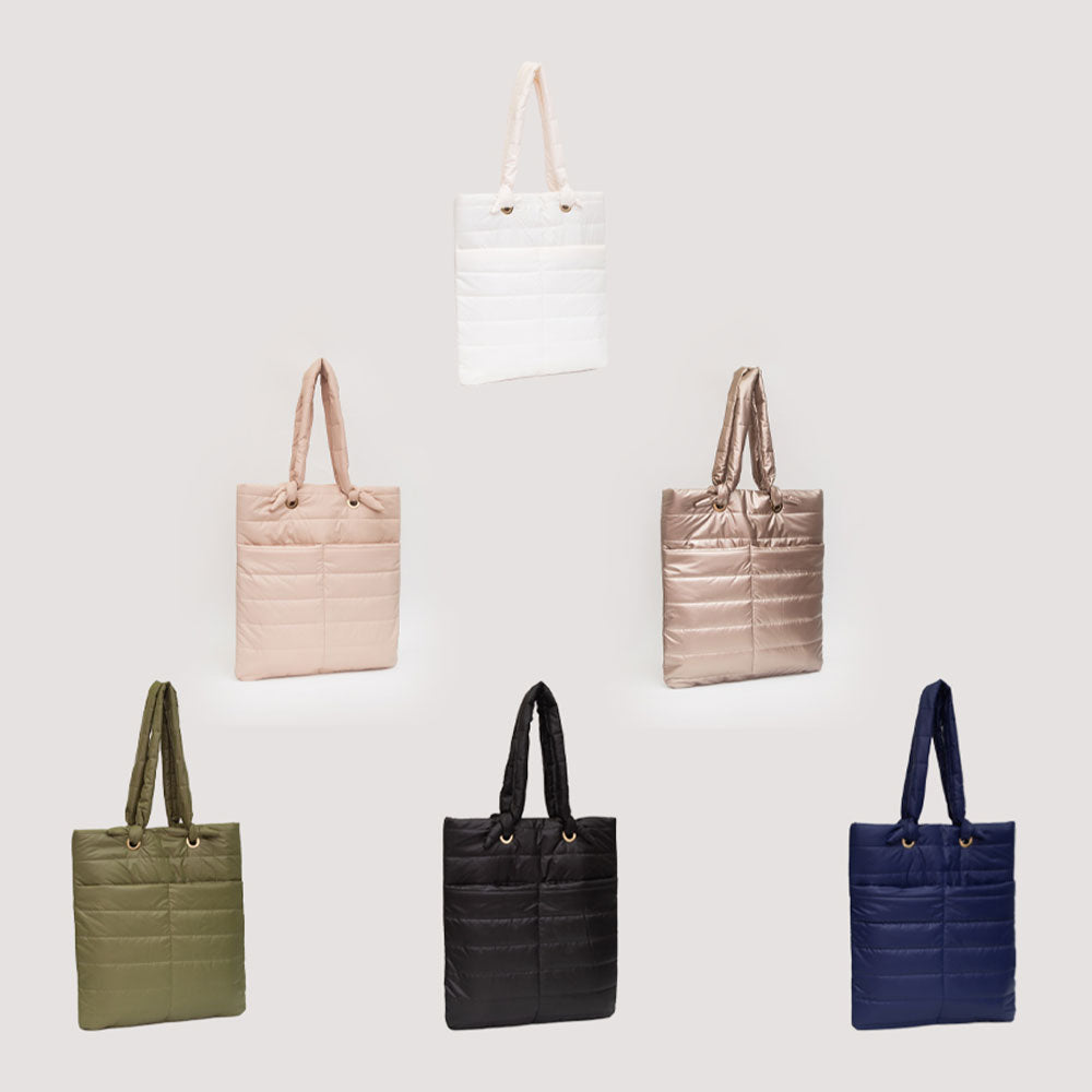 Madeline Love Copper Soft Padded Quilted Tote Bag - Bags & Wallets - extra