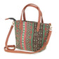 Madeline Love Green Ethnic Patterned Tote / Crossbody Bag - Bags & Wallets - desc