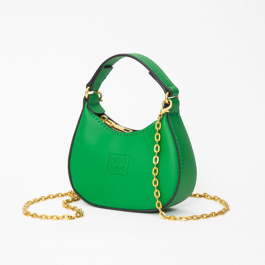 Madeline Love Green Faux Leather Mini Hobo Handbag / Crossbody Bag - Bags & Wallets