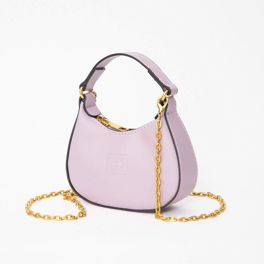 Madeline Love Purple Faux Leather Mini Hobo Handbag / Crossbody Bag - Bags & Wallets