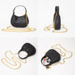 Madeline Love Pink Faux Leather Mini Hobo Handbag / Crossbody Bag - Bags & Wallets - desc