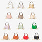 Madeline Love Silver Faux Leather Mini Hobo Handbag / Crossbody Bag - Bags & Wallets - extra