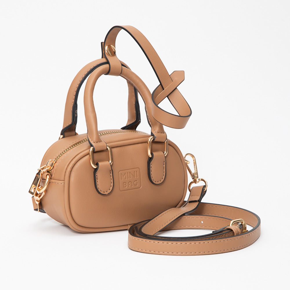 Madeline Love Brown Faux Leather Bag Charm / Mini Bag / Crossbody Bag - Bags & Wallets