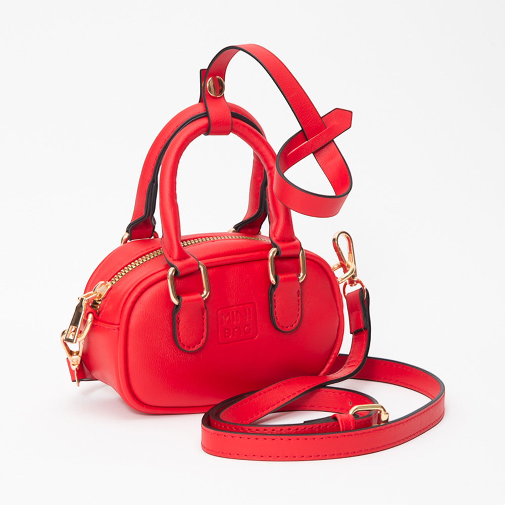 Madeline Love Red Faux Leather Bag Charm / Mini Bag / Crossbody Bag - Bags & Wallets