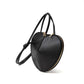 Madeline Love Black Faux Leather Heart Shaped Crossbody Bag - Bags & Wallets - desc