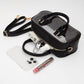 Madeline Love Clear, Leopard Transparent Structured Top Handle Handbag / Crossbody Bag - Bags & Wallets - extra