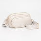 Madeline Love Ivory Faux Pebbled Leather Structured Crossbody Bag - Bags & Wallets
