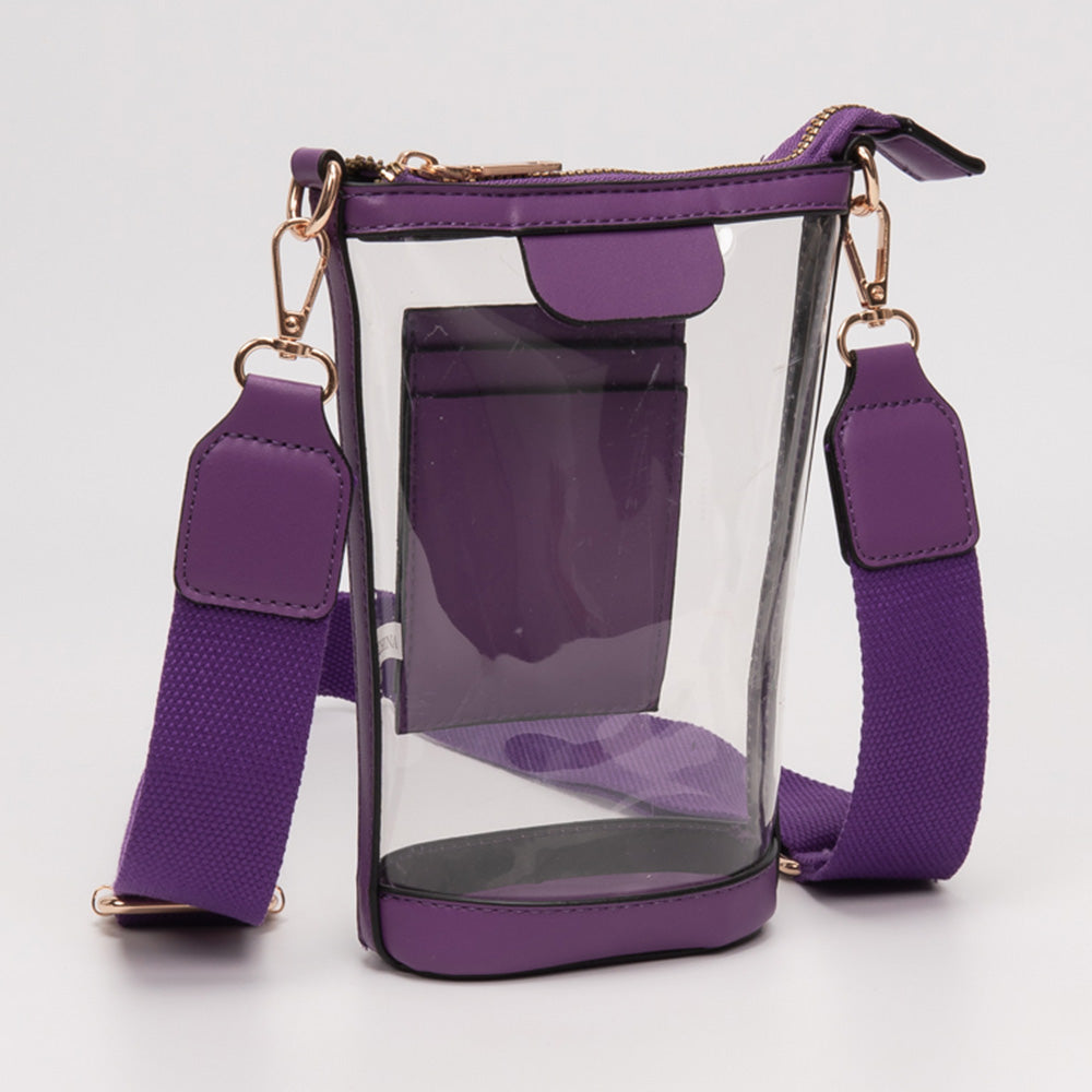 Madeline Love Clear, Purple Transparent Crossbody Bag Phone Bag - Bags & Wallets