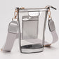 Madeline Love Clear, Silver Transparent Crossbody Bag Phone Bag - Bags & Wallets