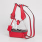 Madeline Love Clear, Red Transparent Bucket Shoulder Bag Crossbody Bag - Bags & Wallets