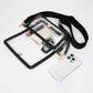 Madeline Love Clear, Gold Transparent Rectangle Flap Crossbody Bag - Bags & Wallets - extra