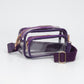 Madeline Love Clear, Purple Transparent Rectangular Crossbody Bag - Bags & Wallets