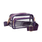 Madeline Love Clear, Purple Transparent Rectangular Crossbody Bag - Bags & Wallets - desc