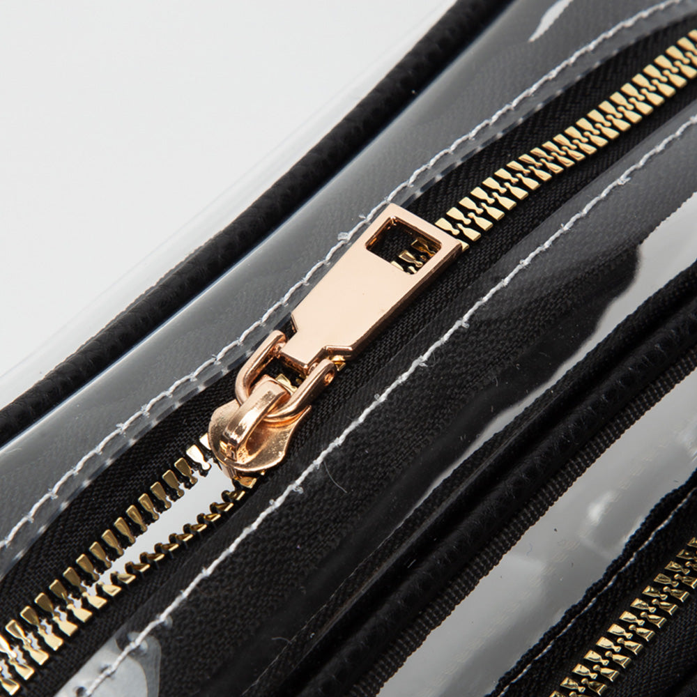 Madeline Love Clear, Royal Blue Transparent Rectangular Crossbody Bag - Bags & Wallets - extra