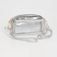 Madeline Love Clear, Silver Transparent Small Crossbody Bag - Bags & Wallets