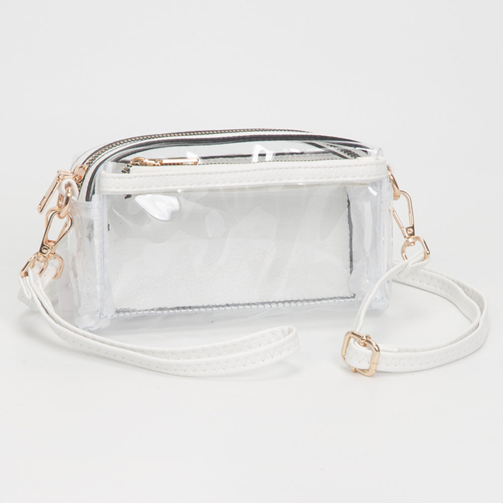 Madeline Love Clear, White Transparent Small Crossbody Bag - Bags & Wallets