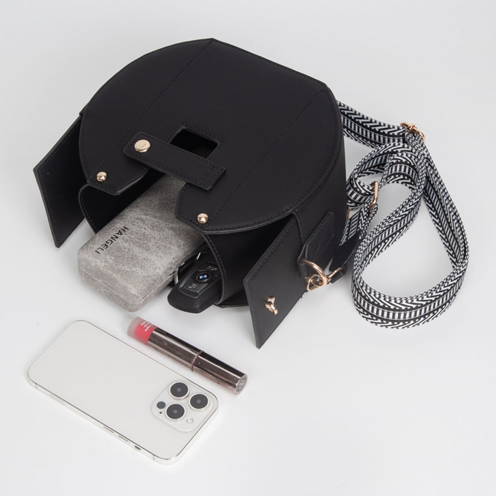 Madeline Love Pink Faux Leather Functional Tumbler Crossbody Bucket Bag - Bags & Wallets - extra