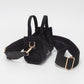 Madeline Love Beige Rhinestone Studded Mini Top Handle Crossbody Bag - Bags & Wallets - desc