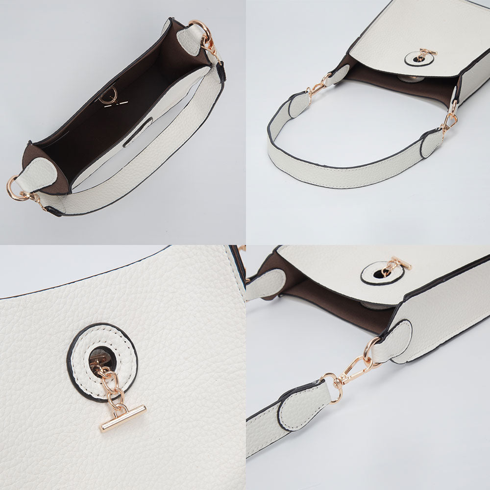 Madeline Love Red Faux Leather Chain Shoulder Mini Crossbody Bag - Bags & Wallets - extra