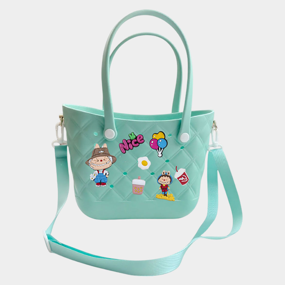 Madeline Love Green Trendy Silicone Personalized Charm Handbag / Crossbody Bag - Bags & Wallets